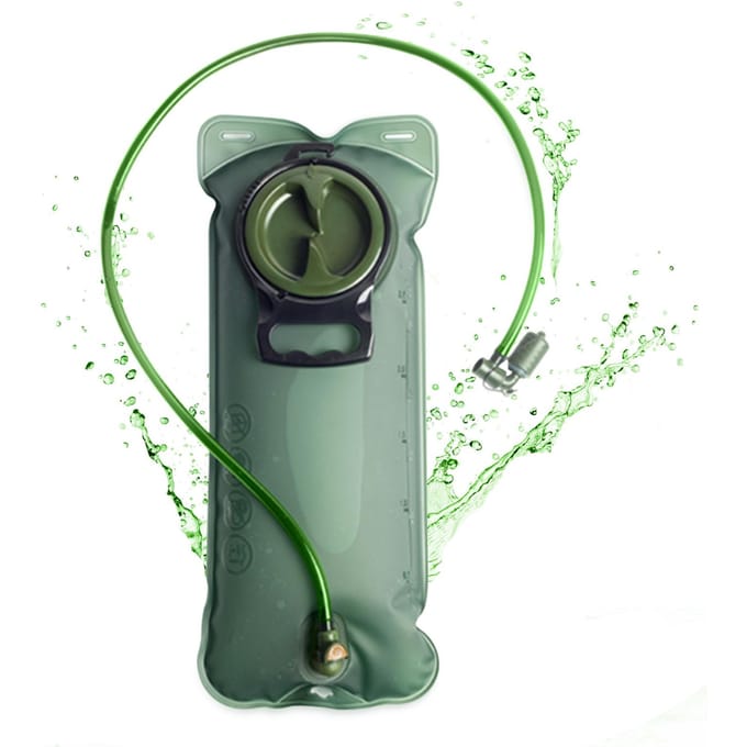 2.5L Hydratatieblaas Lekvrije Waterblaas Hydratatiereservoir voor Kamperen Wandelen Fietsen 2.5L gray