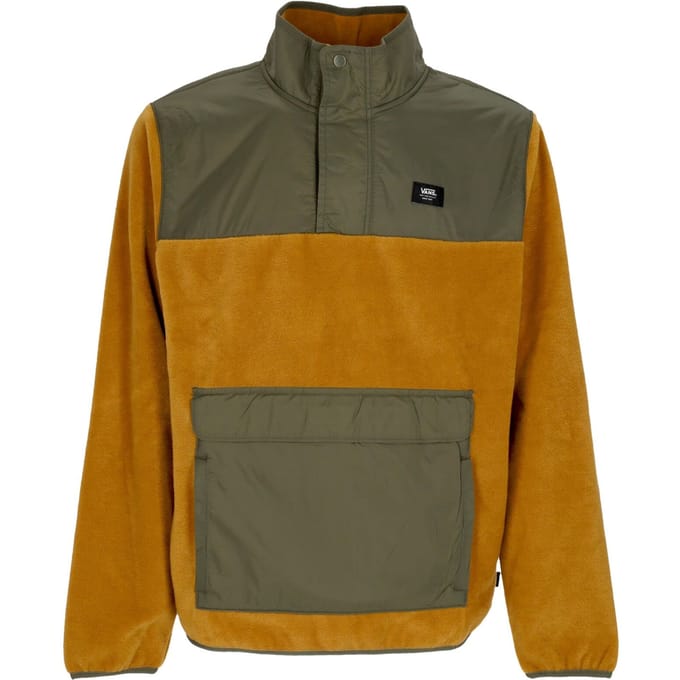 Mammoth heren pullover fleecejack goudbruin/druivenblad