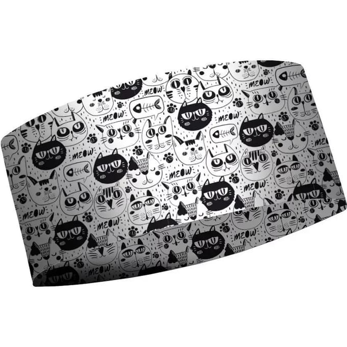 Hoofdband voor kinderen MATT Black & White Cats