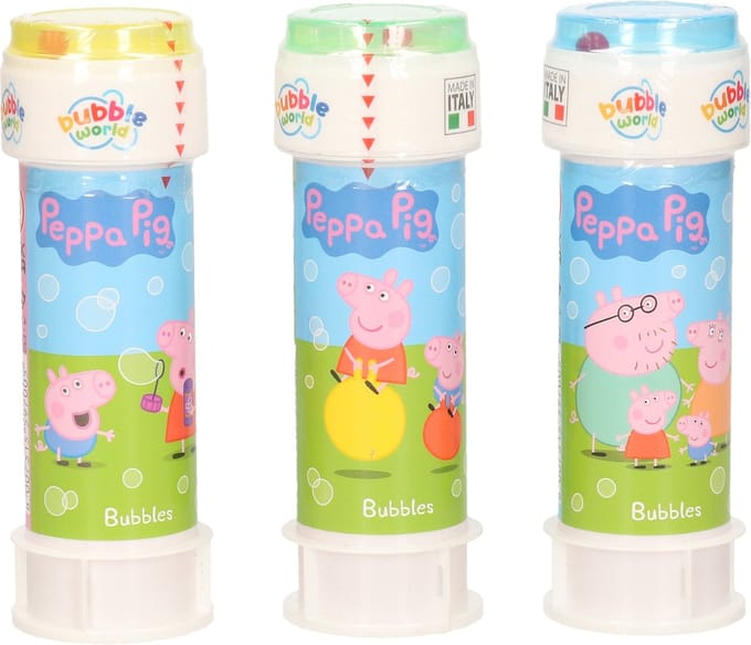 Bellenblaas - 3x - Peppa Pig - 50 ml - voor kinderen - uitdeel cadeau/kinderfeestje
