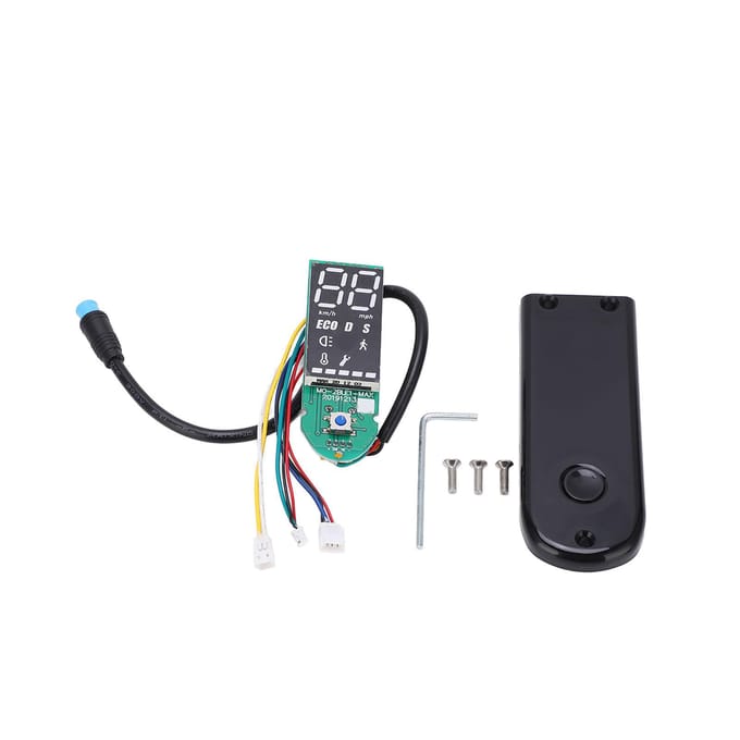Ensemble cache avant de tableau de bord à affichage numérique Bluetooth pour trottinette électrique Ninebot MAX G30 gray