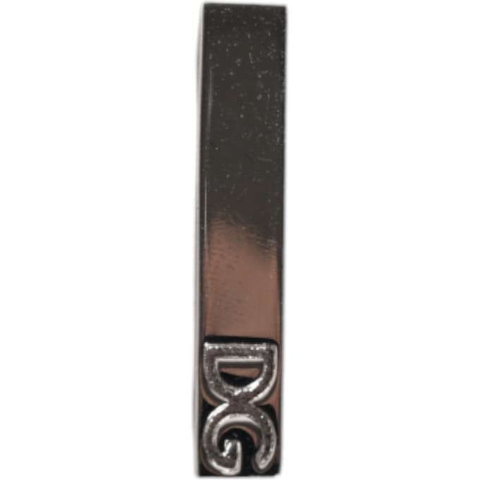 Zilveren Messing Logo Geklemd Stropdas Clip Bar