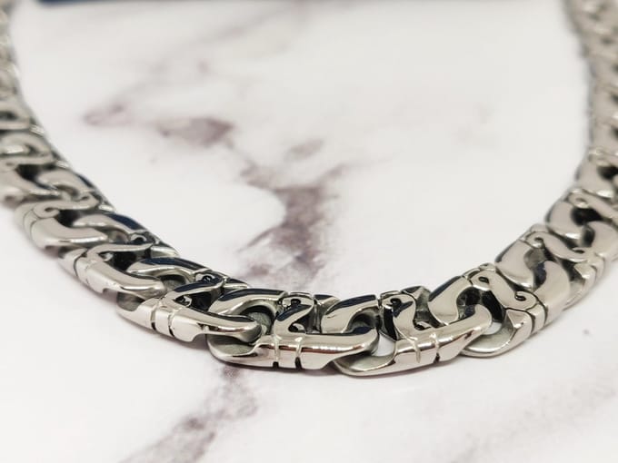 Mei's - Muse Mariner Chain - ketting heren- RVS zilver - 50 cm