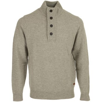 Barbour Mocker Trui Merinowol Greige - Maat S - Heren - Quarter zip