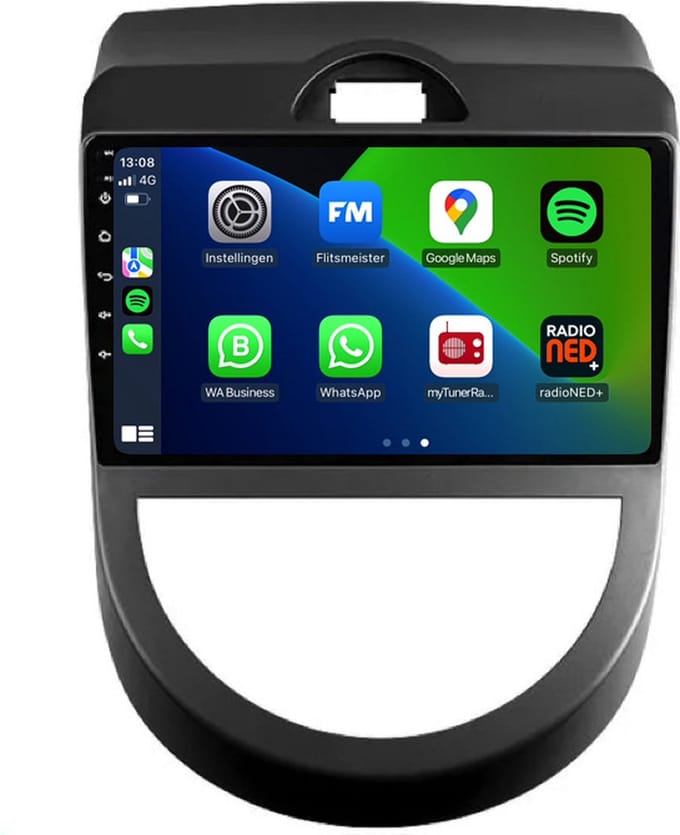Carplay autoradio voor Kia Soul | 2010 t/m 2013 | Android 13 | Draadloos Apple Carplay & Android Auto | 2GB + 32GB | 8-Core processor | Davilon | 2025 model | 2010 2011 2012 2013 | Bluetooth & Wifi