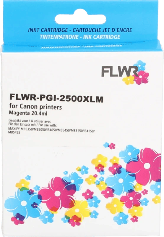FLWR - Inktcartridge / PGI-2500XL / Magenta - Geschikt voor Canon