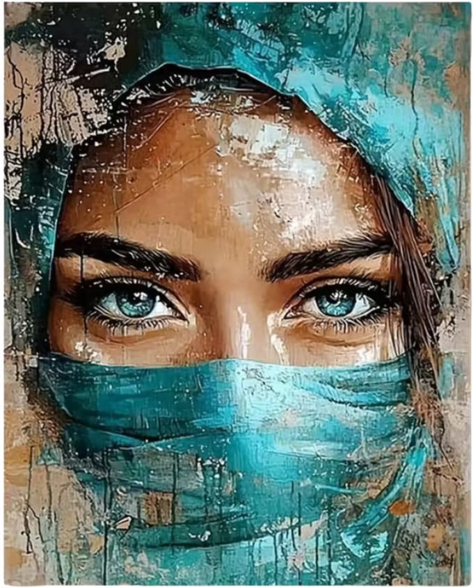 Untamed - OP FRAME - Paint by numbers – schilderen op nummer – DIY decoratie - Portret - Desert Muse