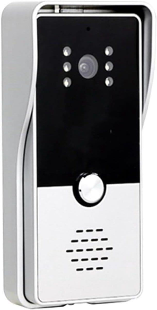 Video Intercom Systeem - Deurbel Camera - Veiligheid Thuis - Bidirectionele Communicatie - 7 Inch Scherm - Zwart