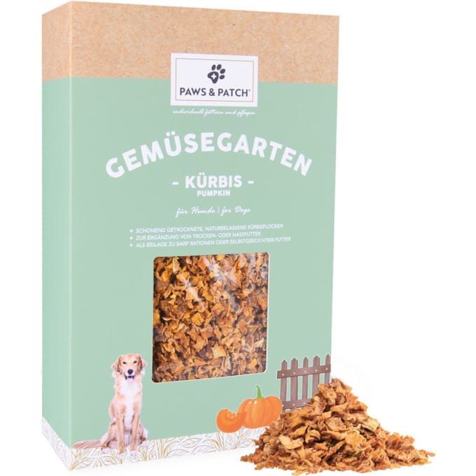 700g PAWS & PATCH Pompoenvlokken Rechtstreeks Voer voor Hond & Kat