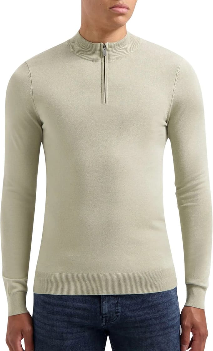 Pure Path Knitwear Halfzip Sweater Heren - Maat S