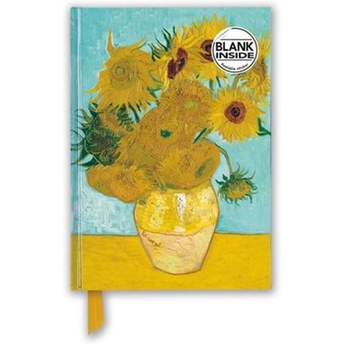 Vincent Van Gogh: Sunflowers (Foiled Blank Journal) - Flame Tree Blank Notebooks - Flame Tree Studio