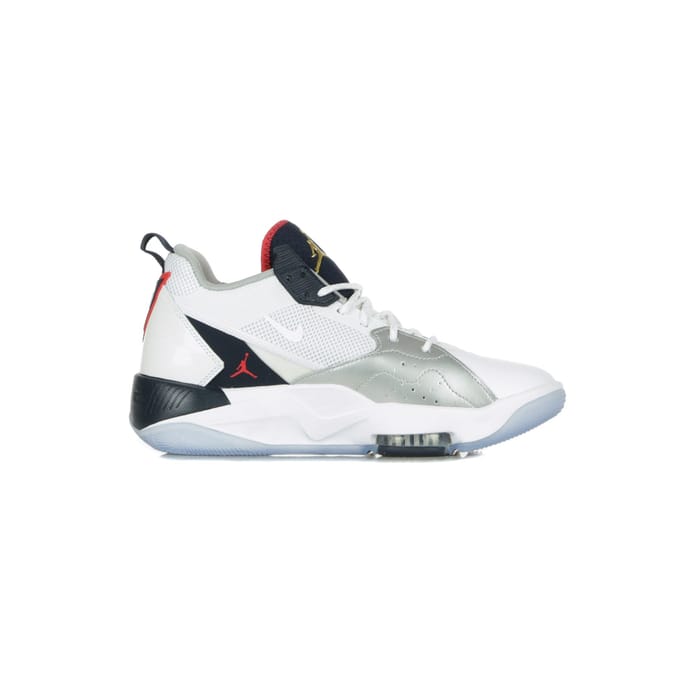 Jordan Zoom 92 Hoge herenschoen wit/obsidiaan/echt rood/metallic zilver
