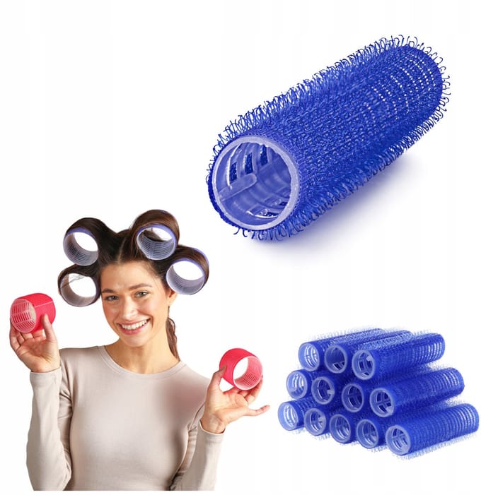Poniks Haarrollers Ronde Randen - Voor Krullen en Volume - 12 stuks 16mm