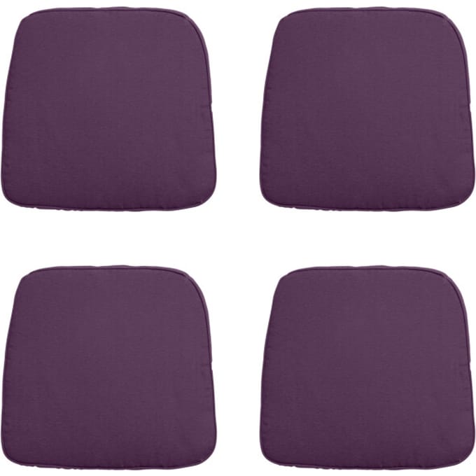 Madison - Zitkussen Wicker Panama purple - Ca. 48x48 cm - Set van 4