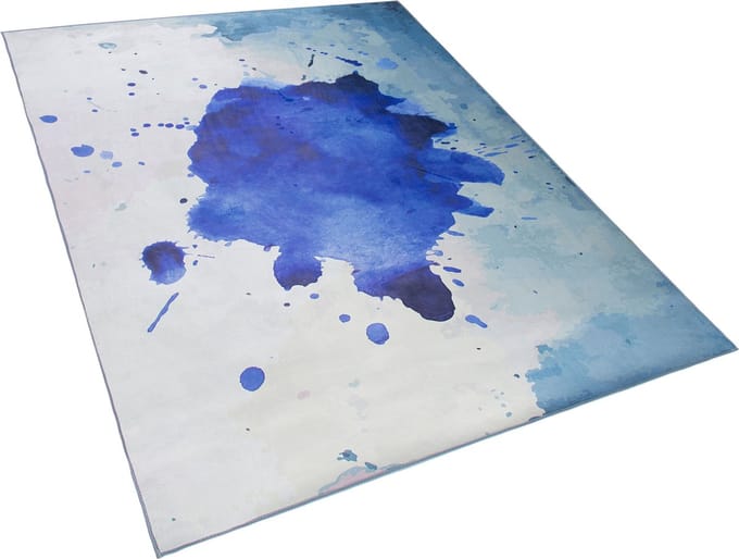 ODALAR - Laagpolig vloerkleed - Lichtblauw - 140 x 200 cm - Polyester