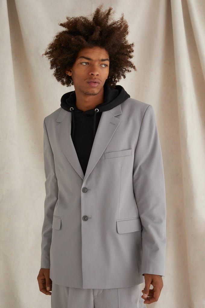 Relaxed Fit Blazer | Grey | Size 46