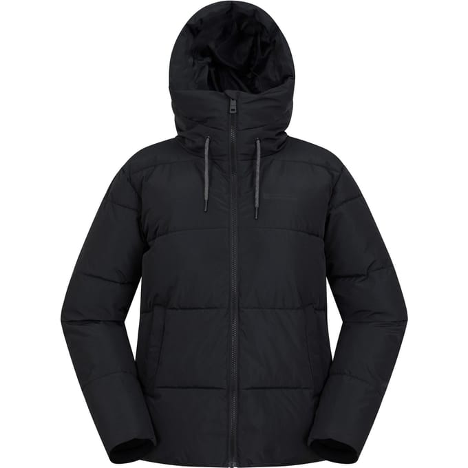 Mountain Warehouse Dames Toasty Korte Gewatteerde Jas (Zwart)