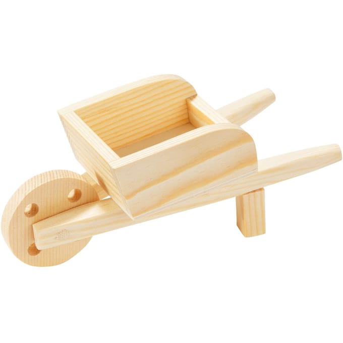 Houten kruiwagen, 12 cm