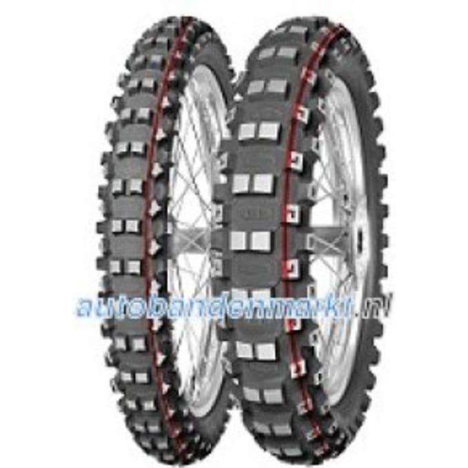 Mitas Terra Force-MX SM ( 100/90-19 TT 57M Achterwiel, Rubbermengsel SOFT Medium, NHS, rot & gelb )
