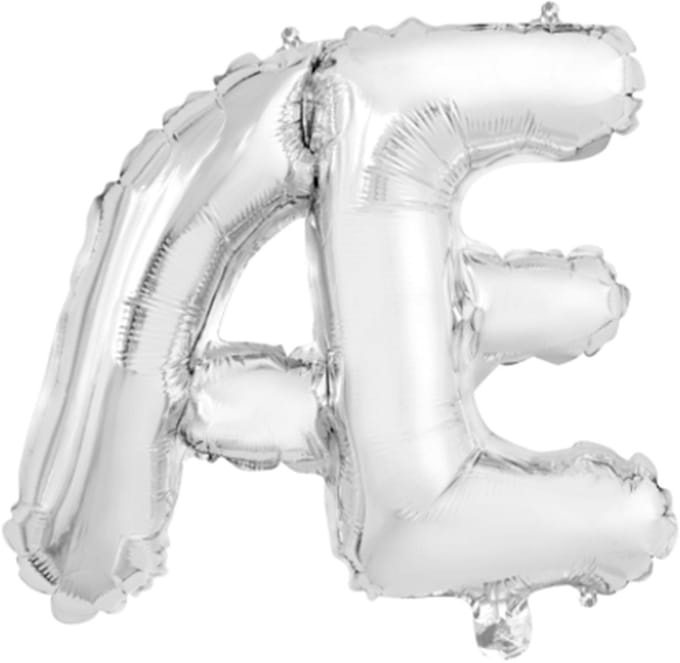 Folie Ballon Letter 40″ Æ - Zilver