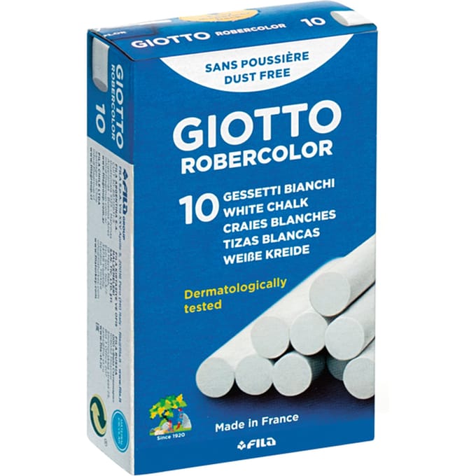 Schoolbordkrijt Giotto doos à 10 stuks wit