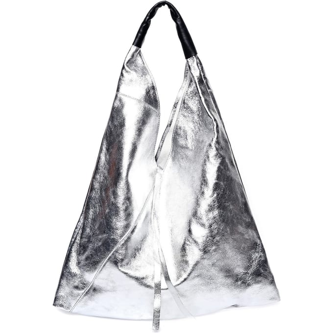 Isabella Rhea Zilver Rundleer Tas