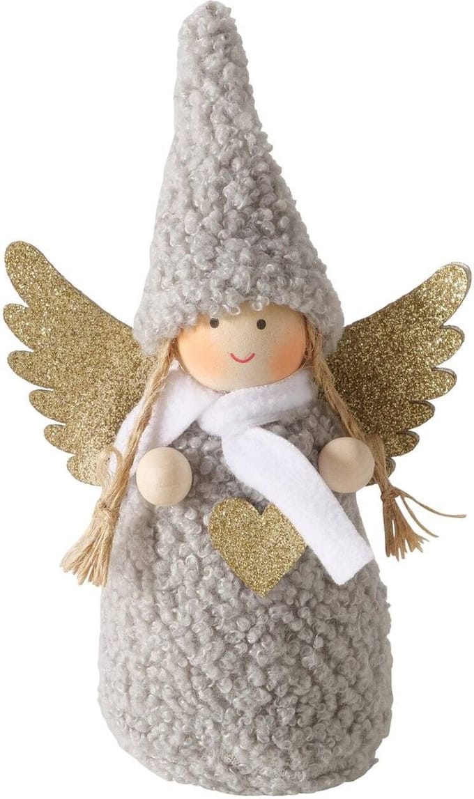 Figur AMIA engel in zachte kleding, hoogte 16 cm
