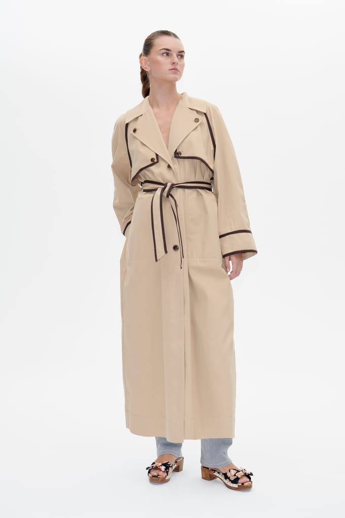 Baum und Pferdgarten Deona Coat Travertine Größe: 34 | Trench Coats Outlet | Damen