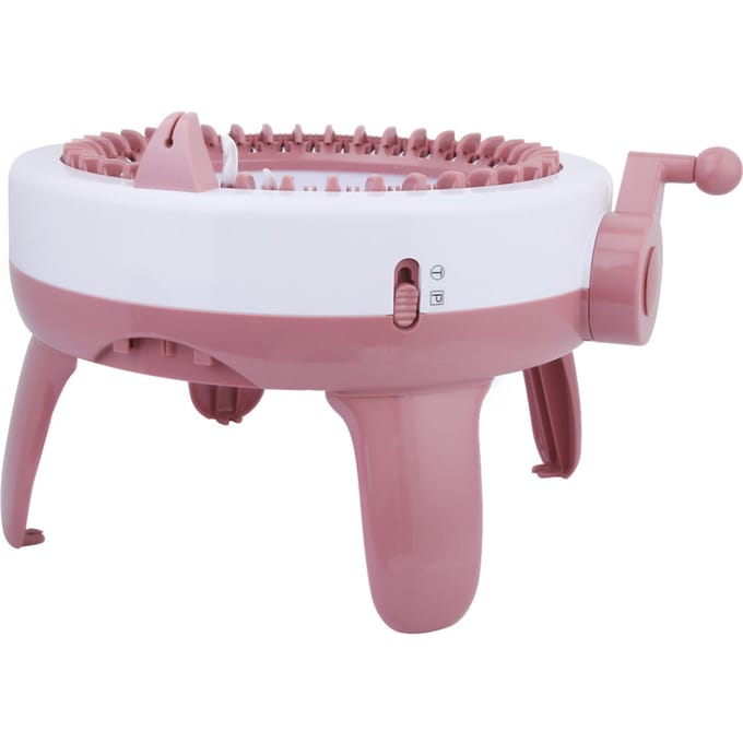 DIY Plastic Handbreimachine Naaimachine Kinderen Weven Speelgoed Gereedschap Accessoires(40 naalden) white