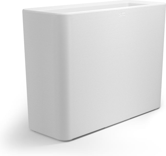 Otium bloembak dubbelwandig Linea 100 cm wit
