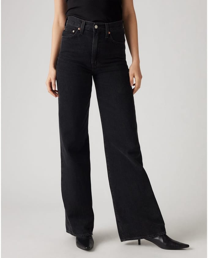Levi's Ribcage Jeans met wijde pijpen