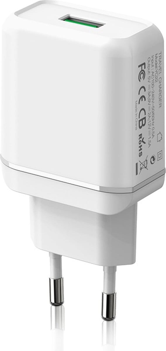 Usb Adapter - Quick Charge 3.0 - Telefoon oplader - Snel oplader geschikt voor Android smartphone & tablet