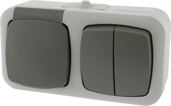 Q-Link combinatie – opbouw – serie – randaarde – grijs