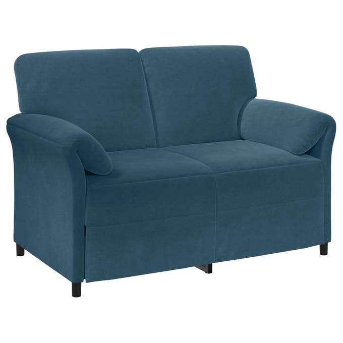 vidaXL - 2-Zits - Sofa - Blauw - 138 - x - 83 - x - 95 - cm - Fluweel