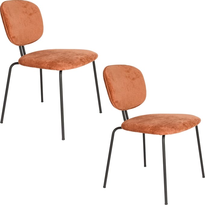 Housecraft Living Bouton Eetkamerstoelen Terra - Set van 2