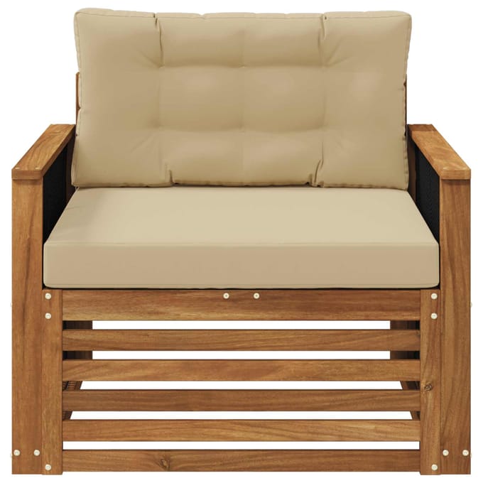 vidaXL - Buiten - Midden - Sofa - Naturel