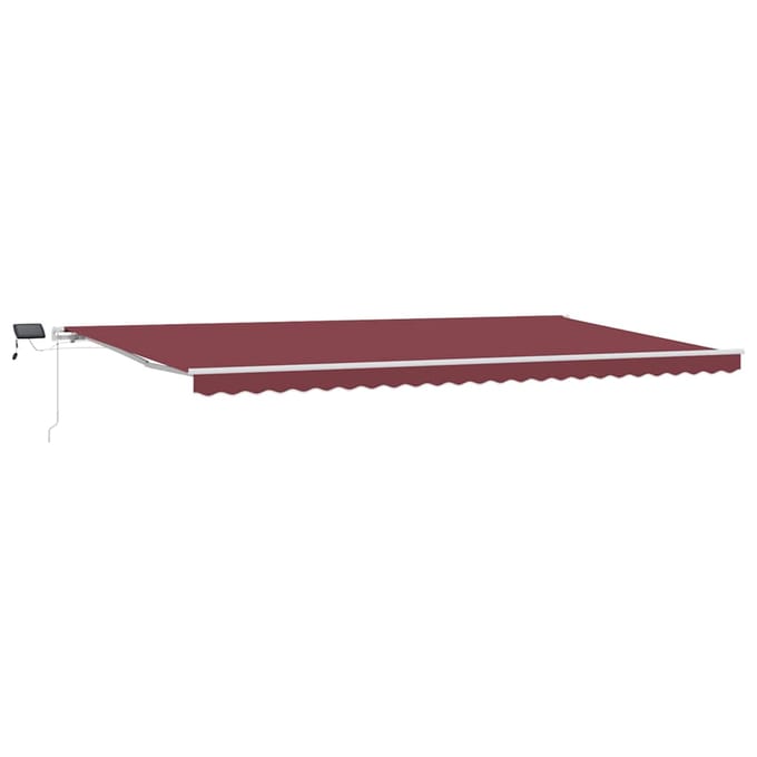 vidaXL - Uitschuifbare - luifel - Bordeauxrood - 600 - × - 300 - cm