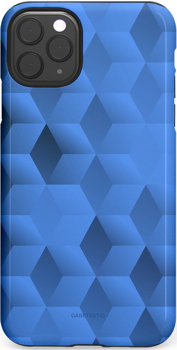 Casetastic Hoesje Geschikt voor Apple iPhone 11 Pro Max - Stijlvolle Beschermende Duo-layer Case - Hexaflow