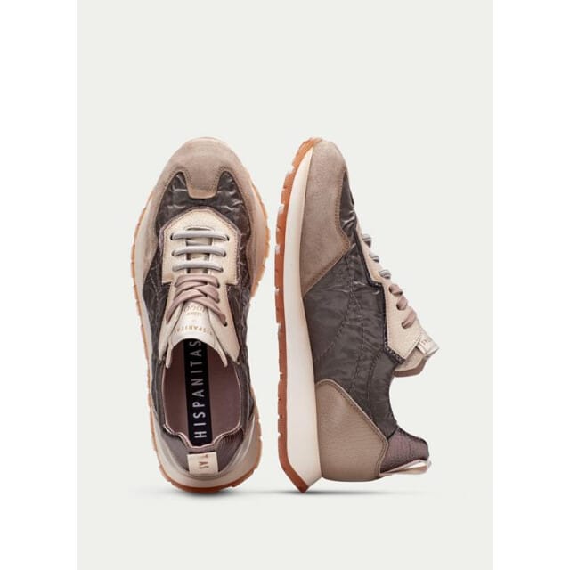 Hispanitas Bruine Kansas Leren Sneakers