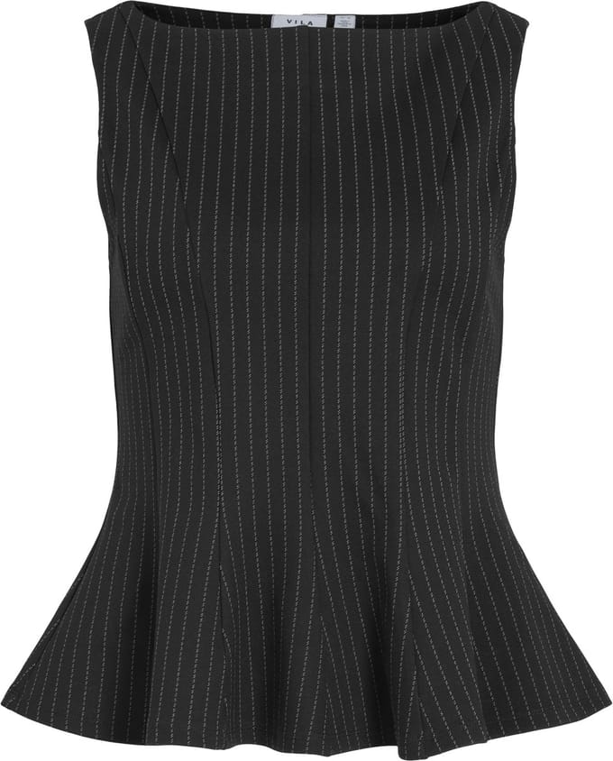 VILA - VIMASTRIBA BOAT NECK S/L TOP/BFS - Dames - Blouses