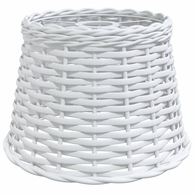 vidaXL - Plafondlampenkap - Ø25x17 - cm - wicker - wit