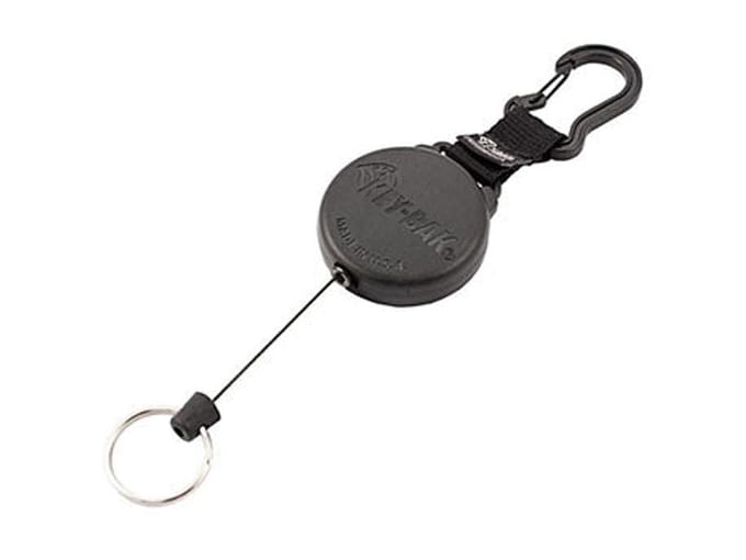 Key-Bak 28" Securit Retractor 488B-XDX kevlar cord, Carabiner