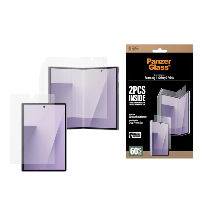 PanzerGlass Sub Screen Protector & Main Film Screen Protector Samsung Galaxy Z Fold8 | Classic Fit