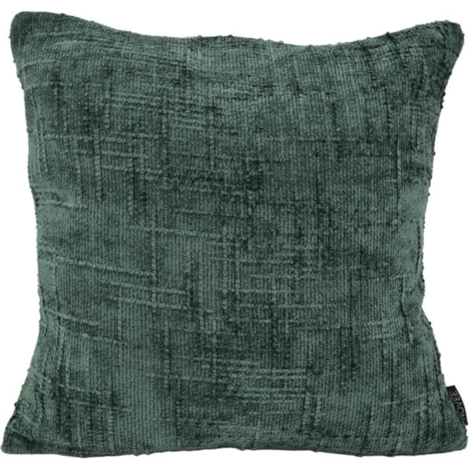 Sierkussen Chenille Stripe Groen | 45 x 45 cm | Polyester