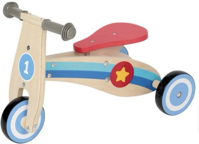 Playtive Houten Loopfiets – Voor Peuters vanaf 1 Jaar – Stevig & Duurzaam hout