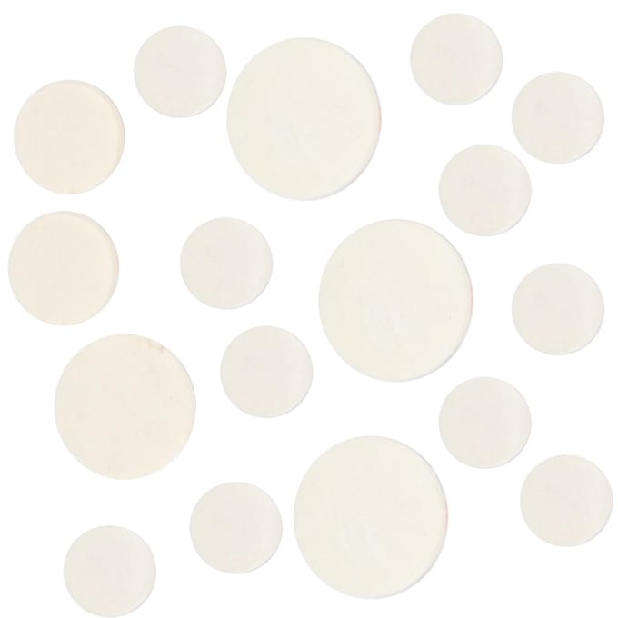 17 Stuks Klarinet Klankgat Pads Bb Klarinet Matten Pakkingen Muziekinstrument AccessoiresM01737 white