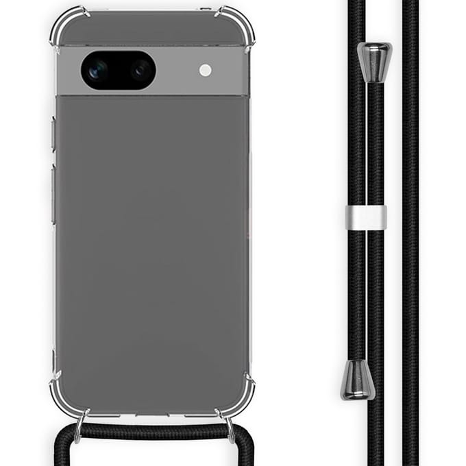 imoshion Hoesje - Geschikt voor Google Pixel 8a - Backcover met koord - Zwart