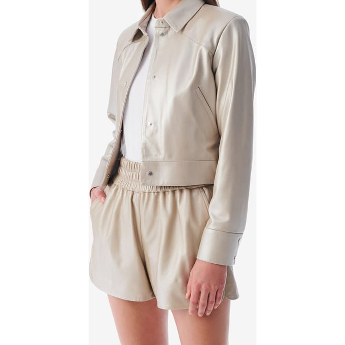 IRO Paris Kenan Jacket Pearly Beige Taglia: 40 | Giacche di pelle Outlet | Donna | Marrone