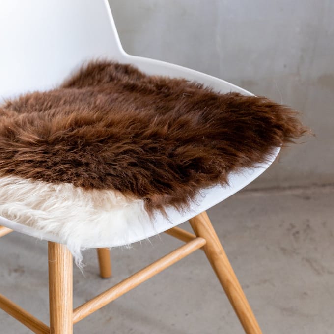 Chair pad van Texels schapenvacht - bont