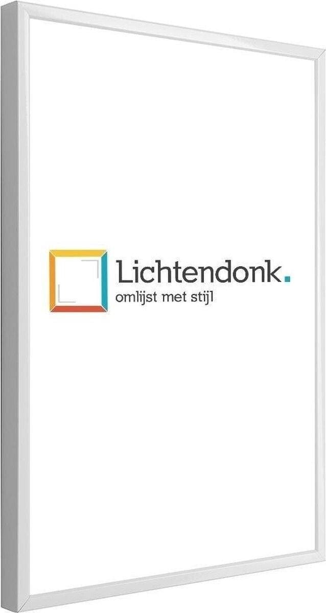 Aluminium Wissellijst 80 x 80 Wit - Ontspiegeld Acrylite Glas - Salerno